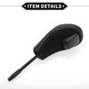 VekAuto Automatic Gear Shift Knob for BMW 3 Series E46 1998-2006, Durable Plastic and Faux Leather, Black and White, Gearbox Stick Shift Lever Knob.