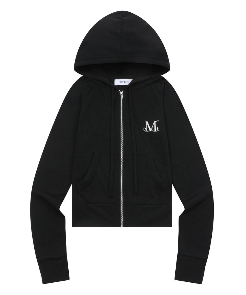 Mucent Light Up Slim Fit Crop Zip-Up Hoodie (4 Colors)