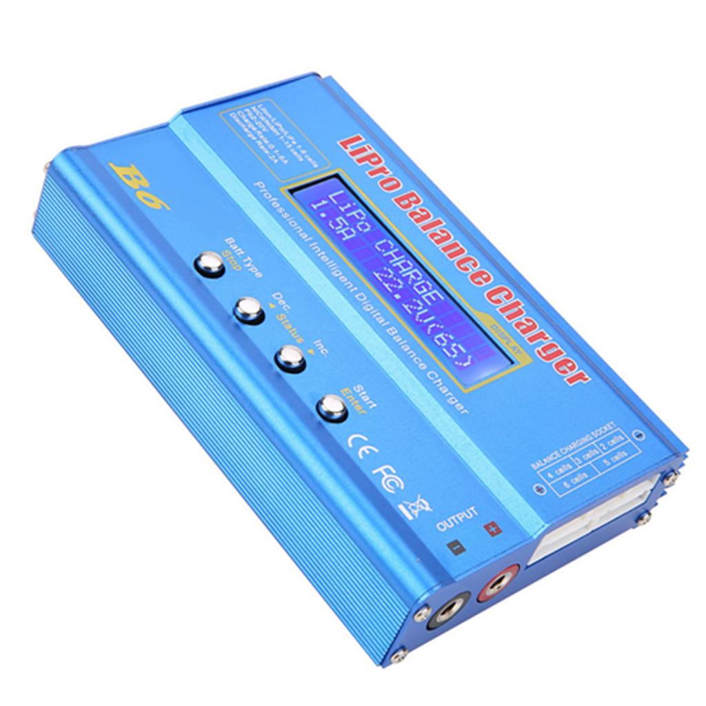 B6 80W Цифровой ЖК-балансир Зарядное устройство для L NiMH RC аккумуляторов(без вилки)