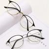 Classic Metal Round Frame Eyeglasses Women Optical Glasses Ultralight Unisex Myopia Glasses Vision Care Eyewear -1.0~-4.0