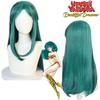 Lum Lamu Long Green Cartoon Cosplay Wig For Any Face Shape