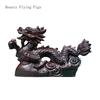 Chinese Classical Solid Wood Carving Zodiac Dragon Decoration Living Room Office Crafts Opening Gift Animal