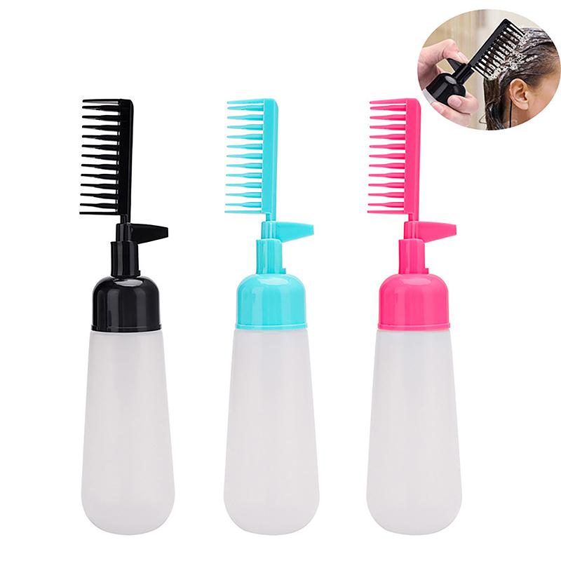 150 мл пресс-тип, бутылка-расческа для краски для волос, встроенная бутылка шампуня, бутылка-расческа для краски для волос, топленое масло, парикмахерский инструмент «сделай сам»