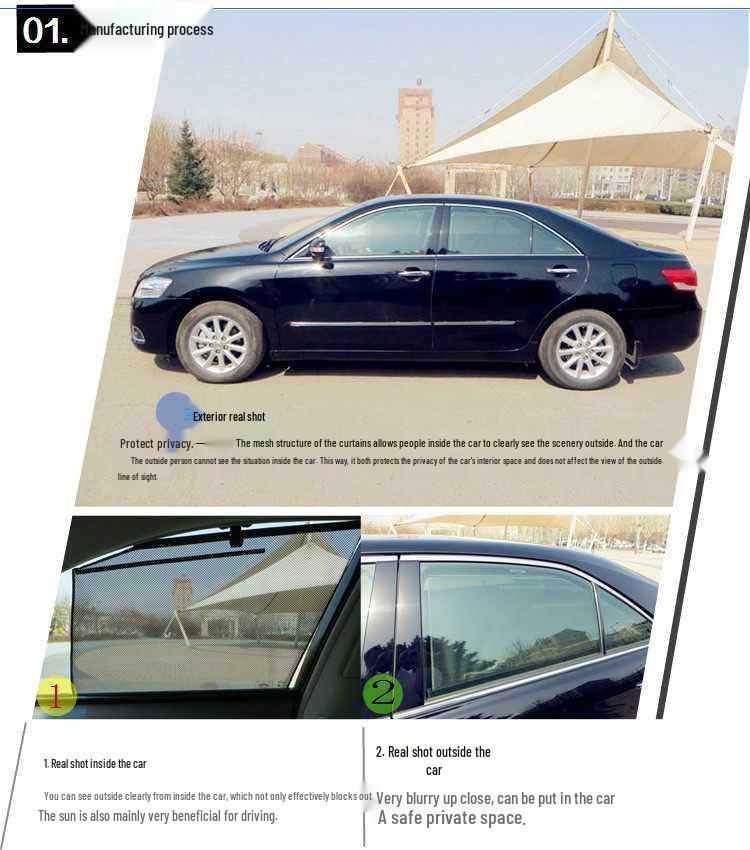 Автоматические шторки-солнцезащитники для автомобильных окон - Теплоизоляция и защита от солнца