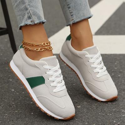 Новые женские спортивные туфли повседневные кроссовки на плоской подошве осенняя мода трендовые кроссовки на шнуровке кроссовки на платформе женские для ходьбы Zapatillas