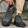 Мужские уличные походные туфли из мягкой кожи - Мягкая подошва, Повседневные, Большие размеры, Модная рабочая обувь для ходьбы по воде