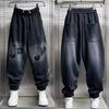 Мужские брюки весна и осень свободные прямые спортивные повседневные модные брюки для мужчин среднего возраста