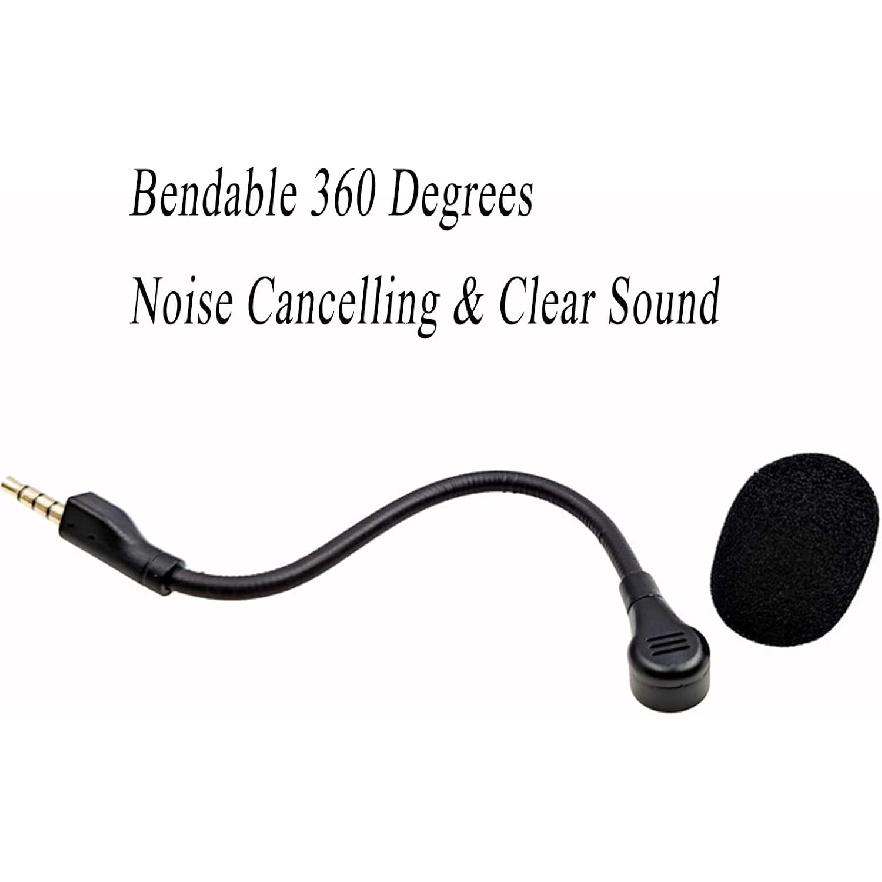 Replacement Game Mic for Steelseries Arctis 1 Headphones Detachable Microphone Boom for Gaming Headsets PS4 Pro PS5 Xbox One X Computer PC Mac 3.5mm