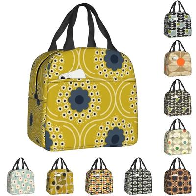 Orla Kiely Bubble Flowers Изолированная Сумка Для Обеда Для Женщин Герметичная Скандинавская Термосумка-холодильник Для Обеда Пляж Кемпинг Путешествия