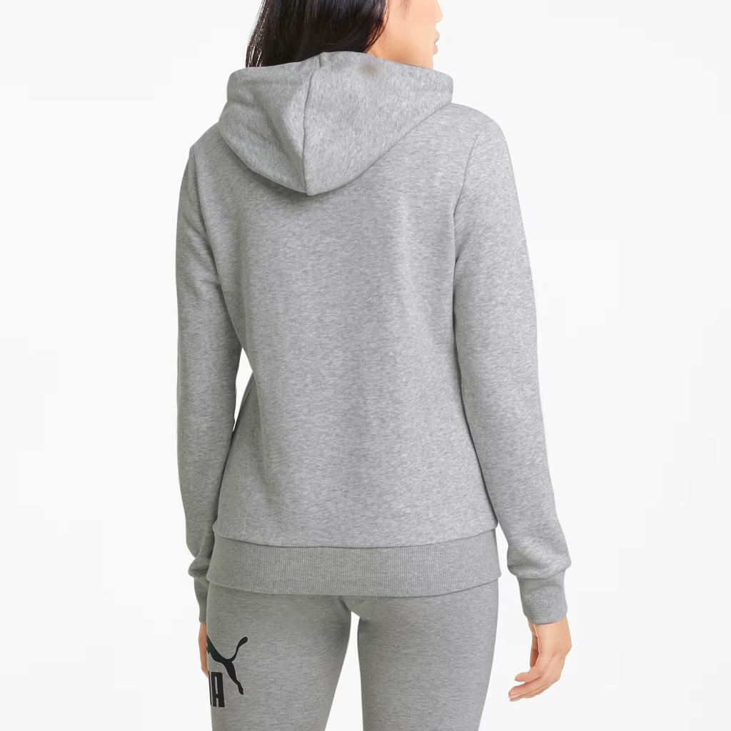 Puma Essentials Logo Hoodie Женские толстовки с капюшоном Серый 586791-04
