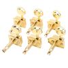 6 Pcs Electric Guitar Tuning Pegs Metal Gold Guitar Replacement Tuning Keys Peg Machine Head