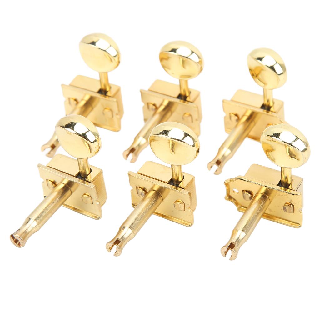 6 Pcs Electric Guitar Tuning Pegs Metal Gold Guitar Replacement Tuning Keys Peg Machine Head
