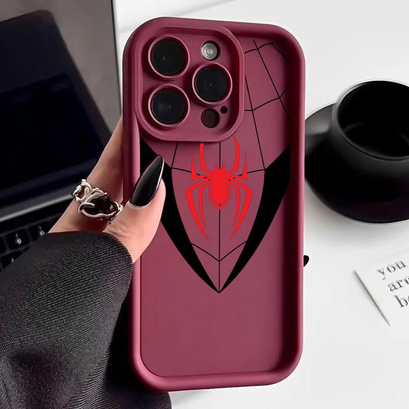 Spiderman LOGO Phone Case For iPhone 17E 11 12 13 14 15 16 17 Pro Max Fundas iPhone For 17 Air Plus 16e 13 Silicone Back Cover