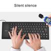 85Keys Foldable Soft USB Wired Mini Silicone Mute Keyboard Computer Accessory