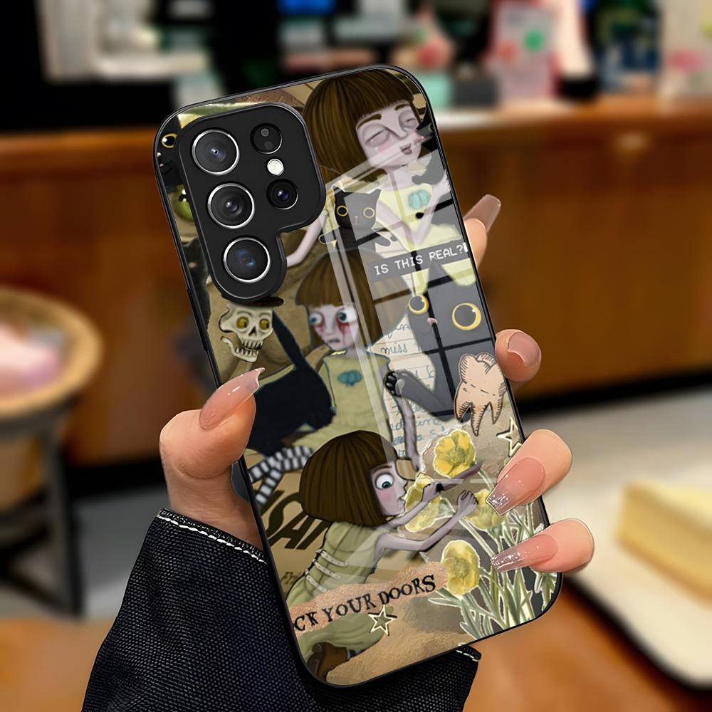 Чехол для телефона Fran-Bow Game для Samsung A25 A13 A33 5G A54 A36 A35 A56 A52 A14 Ударопрочная стеклянная крышка