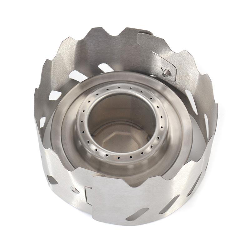 Уличная 2-в-1 ветрозащита портативная сверхлегкая титановая стойка для спиртовки походная