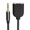 3.5mm Audios Splitter Extension Cable 3.5mm Male to 2 Female Port Stereo Y Splitter Sound Headphone Converter Cord