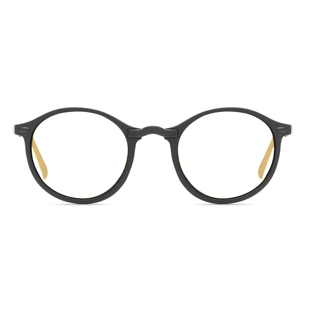 Round Style Handcrafted Frame One-piece Nose Pads Fashion Photochromic Reading Glasses +0.75 To +4