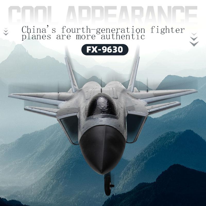 New FX9630 RC Plane J20 Fighter Remote Control Airplane Anti-collision Soft Rubber Head Glider with Culvert Design Aircraft RC Toys Gift