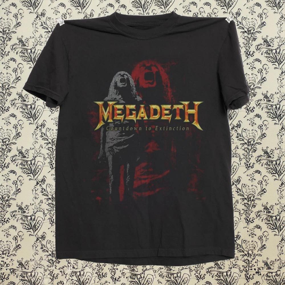 Megadeth Countdown to Extinction Рок Метал Музыка Черная Футболка S-