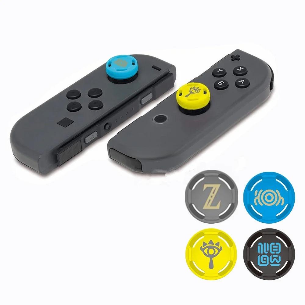 4 шт. Силиконовые накладки на аналоговые стики для контроллера Nintend Switch JoyCon, колпачки на стики для Switch Lite, аксессуары для чехла