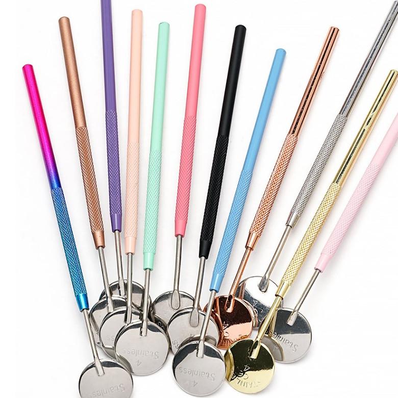 Профессиональное зеркало для наращивания ресниц, 1 шт., для чистки зубов, для проверки полости рта, зеркало для макияжа, аксессуары для ухода за кожей