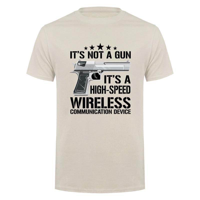 Its Not A Gun Funny Meme T Shirt High Speed Wireless Communication Device Tshirts Pistol Graphic Da969