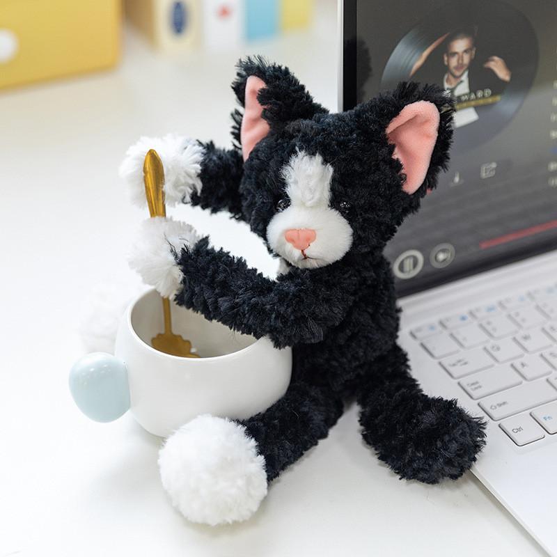 Rabbit Cat Cute Bear Magnetic Cartoon Plush Kid Toy For Desktop Decoration
