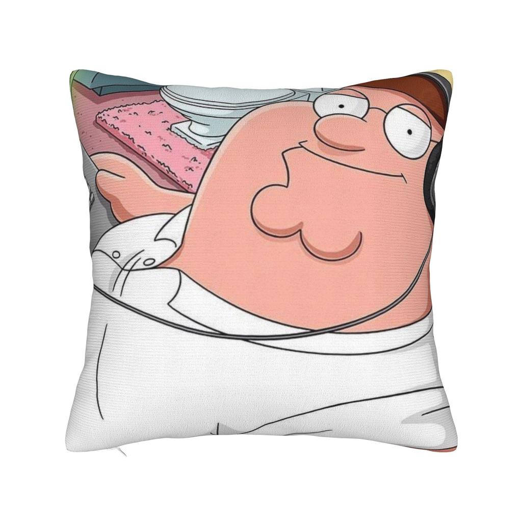 Decorative Pillow Cover F-Family Funny Guy Merch Seater  Pillow Case Cover Zipper Multiple Sizes