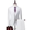 2024 Men's Slim Fit Korean Style Wedding Tuxedo - Two-Button Business Casual Suit Set