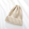 Модная однотонная универсальная вязаная шапка для мужчин и женщин, повседневная модная ретро-трендовая термошапка, шерстяная холодная шапка