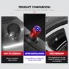 D64Pcs Car Wheel Tire Stem Valve Protection Cap Dustproof Cover For Mercedes Benz C180 C300 W124 W176 W177 C200 C260 GLC CLE CLA