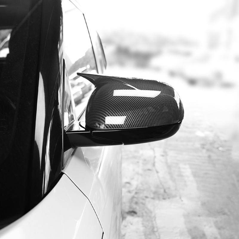 Car Decoration Door Mirror Cover For Kia Soul -2025 Cars Accessories Carbon Fiber Glossy Black Exterior Styling Stickers