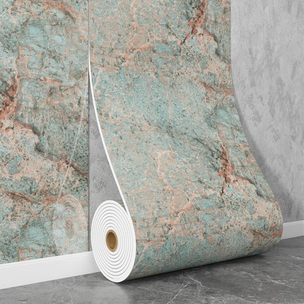 Самоклеящаяся водостойкая настенная наклейка под мрамор для ванной комнаты, гостиной, кухни и ТВ-зоны.