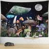 Psychedelic Mushroom Wall Hanging Tapestry Witchcraft Mystic Night Sky Anime Moon Snail Home Room Decor