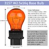 3157NA 4157 Bulb, 12V P27/7W Brake/Tail/Turn Signal/DRL Lights(Amber,2PCS) | 4157NA 3157 3157LL 3047 3057 4057 T25 Replacement for F150 Ranger Edge