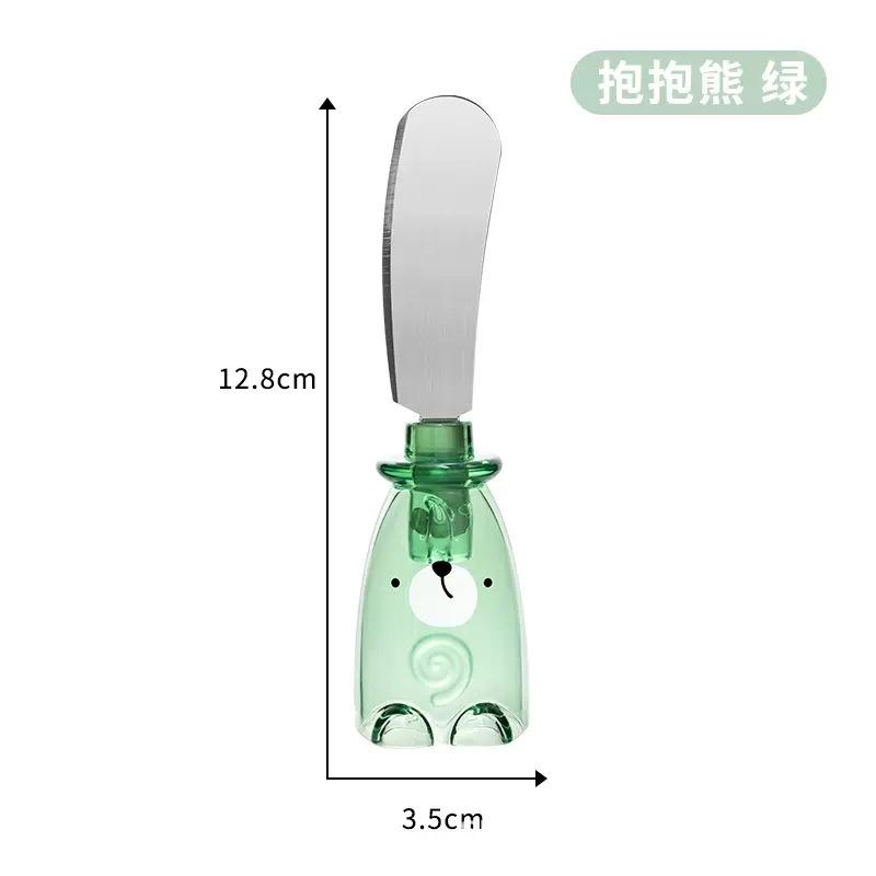 Милый нож для масла из нержавеющей стали, нож для масла, нож для намазывания сырных десертов, нож для намазывания джема, маленькая лопатка-стойка