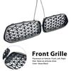Black Front Bumper Grill Grille Fit BMW X2 Series F39 2018-2023 Diamond