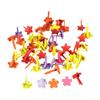 100Pcs Colored Split Pins Metal Paper Fasteners Round Brads Heart Brads Flower Brads Scrapbooking Brads for Paper Craft