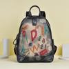 Johnature Retro Genuine Leather Women Bag Hand Painted Backpack First Layer Cowhide Casual Travel Bags
