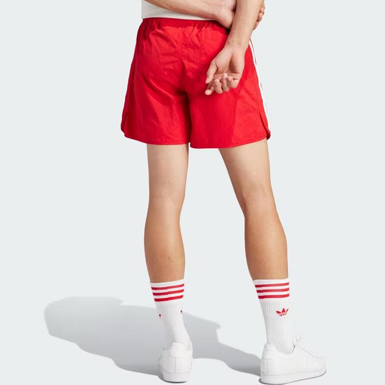 adidas Оригинальные шорты Adicolor Classics Sprinter с вышитым логотипом, прямые повседневные шорты для мужчин, красные IU0771