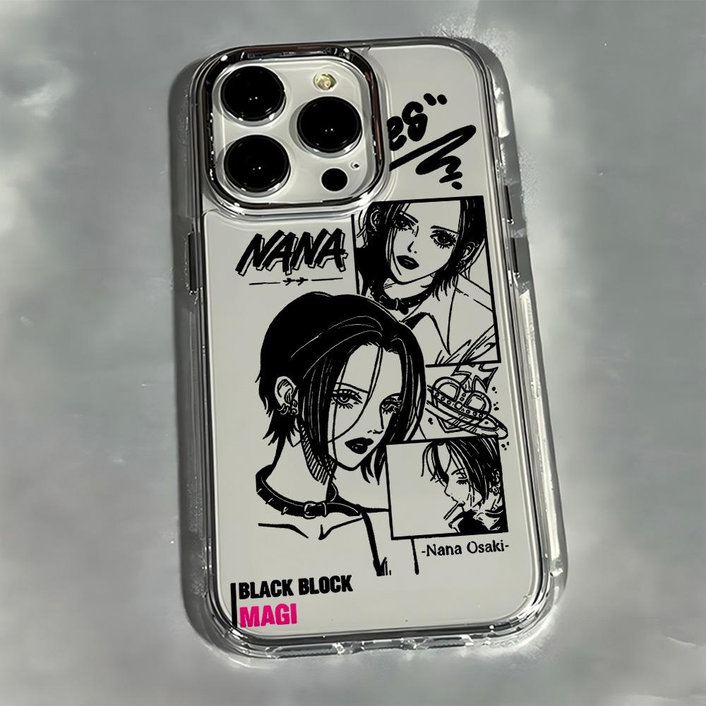 Чехол для телефона Аниме Девушка Нанас ОсакиS Для iPhone 17e 17 16 15 14 13 12 11 mini Pro Max X XR XSMAX Air Plus Прозрачный Мягкий Чехол
