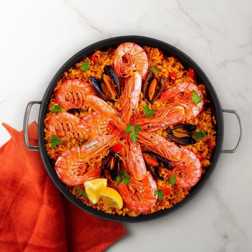 Anti-scald Flat Skillet Efficient Heat Distribution Griddle Pan with Handle  Breakfast Cooking