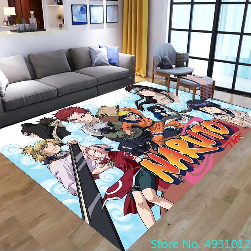 Bathroom Carpet Anime Uzumaki Naruto Cartoon Plush Rug Living Room Floor Mat Kitchen Bedroom Washable Non-slip Door Mats