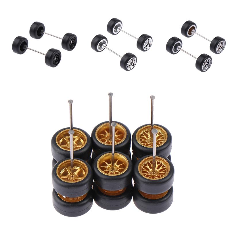 Инновационные ABS Основные Модифицированные Детали Игрушка-Транспорт Для Hotwheels Tomica Mini Gt 1 Комплект 1/64 Модель Автомобиля Колеса С Резиновыми Шинами