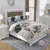 3D cotton satin bedding 160x200cm PATCHES