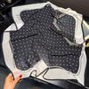 New fashion sunscreen silk scarf versatile high-end silk scarf women's spring and autumn thin scarf polka dot scarf small square scarf
