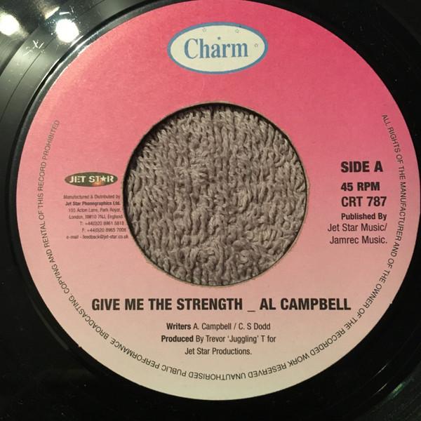 7-дюймовая пластинка AL CAMPBELL Give Me The Strength CRT787 Charm UK Reggae Ska Dub Б/у