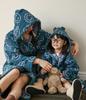 Smiling Face Retro Parent-Child Bathrobe Refined Sparse Long-Staple Cotton Bathrobe Cotton Yarn-Dyed Long-Staple Cotton Bathrobe