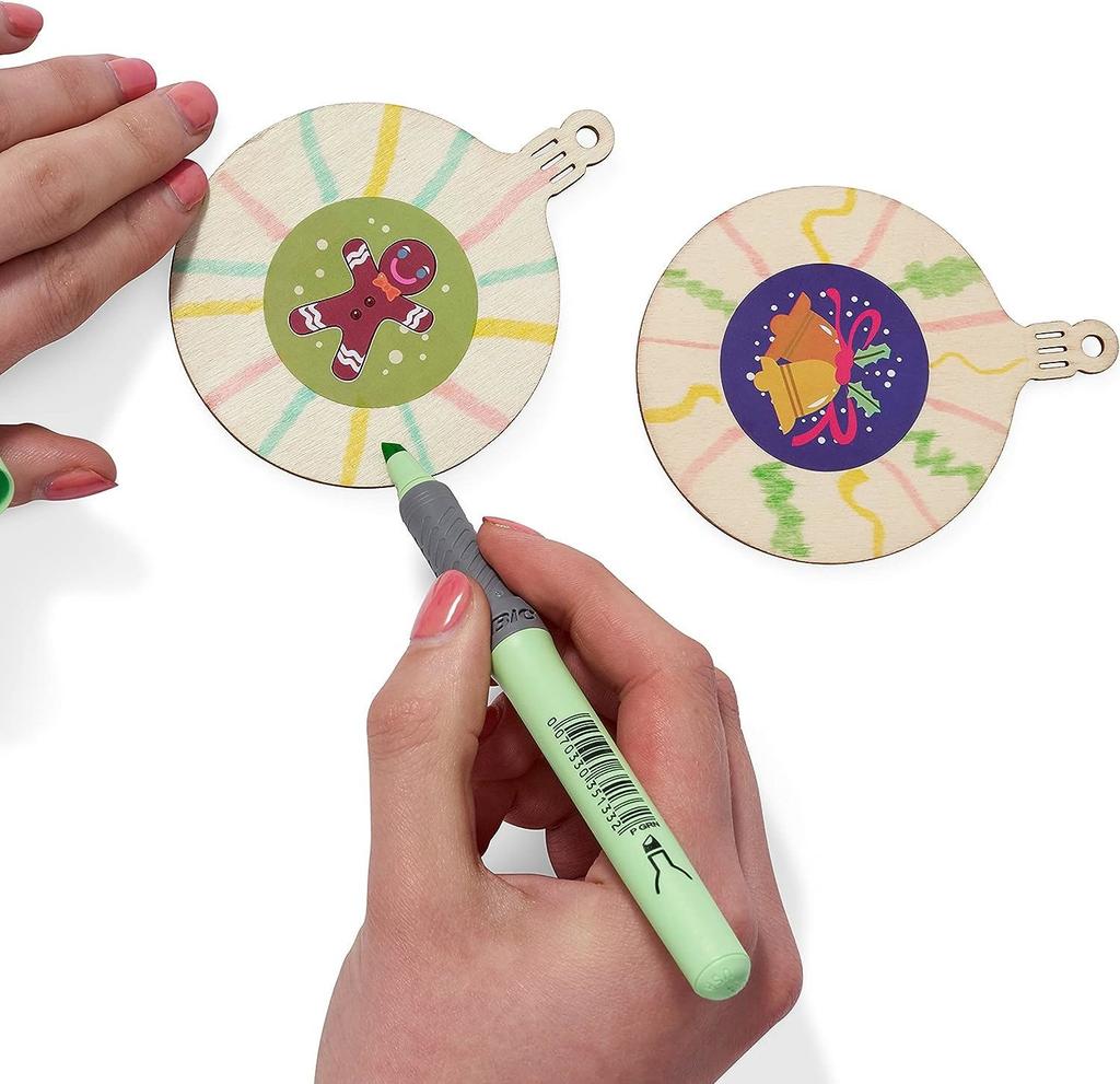 10/20/30X Рождественский Деревянный Декор для Рукоделия Подвесной Шар Заготовки Формы Реквизит для Елки